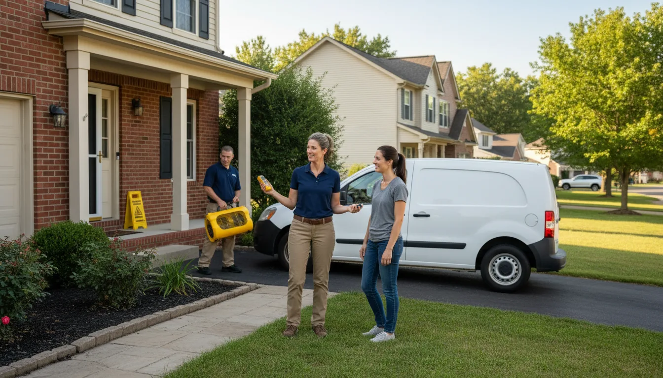 Water restoration image for Water Damage & Restoration Services in Clarence, MO